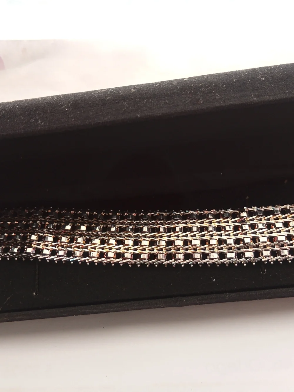 Silver and Gold Metal Link Phone Strap - Unbranded